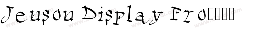 Jenson Display Pro字体转换